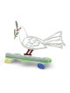 David Gerstein Signed Hanukkah Menorah Sculpture - Dove (Double Sided)